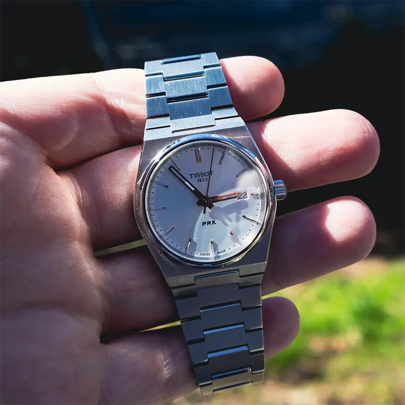 Tissot PRX Swiss Quartz Silver Dial Unisex Watch- T137.210.11.031.00